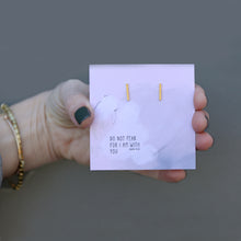 Load image into Gallery viewer, Gold Bar Earrings