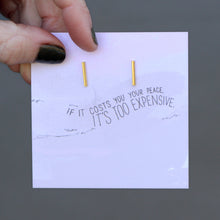 Load image into Gallery viewer, Gold Bar Earrings