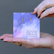 Load image into Gallery viewer, Gold Bar Earrings