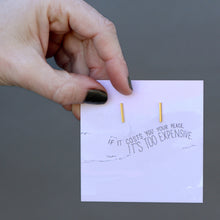 Load image into Gallery viewer, Gold Bar Earrings