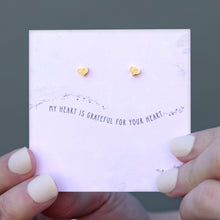 Load image into Gallery viewer, Tiny Heart Earrings