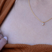 Load image into Gallery viewer, Oval (teardrop) Pendant Necklace