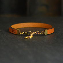 Load image into Gallery viewer, dwell in hope  Engraved Leather Bracelet