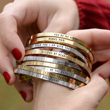 Load image into Gallery viewer, SISTERS BY HEART Stamped Bracelet