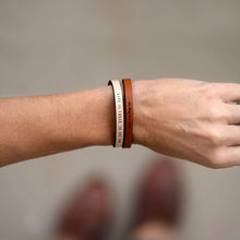 Load image into Gallery viewer, LIFE IS TOUGH SO ARE YOU Leather Bracelet