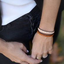 Load image into Gallery viewer, always my mother, forever my friend  Engraved Leather Bracelet