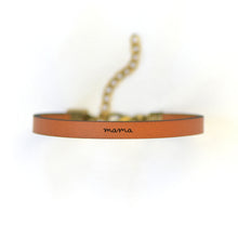 Load image into Gallery viewer, mama  Engraved Leather Bracelet