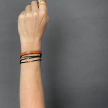 Load image into Gallery viewer, sister Engraved Leather Bracelet