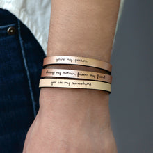 Load image into Gallery viewer, you're my person Engraved Leather Bracelet