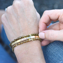Load image into Gallery viewer, BE YOU BRAVELY Stamped Bracelet