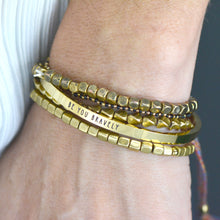Load image into Gallery viewer, BE YOU BRAVELY Stamped Bracelet