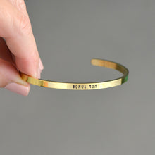 Load image into Gallery viewer, BONUS MOM Stamped Bracelet