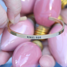 Load image into Gallery viewer, BONUS MOM Stamped Bracelet