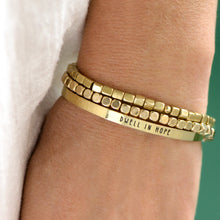 Load image into Gallery viewer, DWELL IN HOPE Stamped Bracelet
