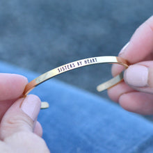 Load image into Gallery viewer, SISTERS BY HEART Stamped Bracelet