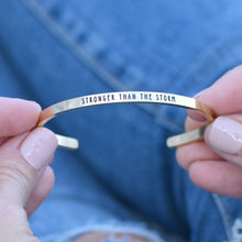 Load image into Gallery viewer, STRONGER THAN THE STORM Stamped Bracelet