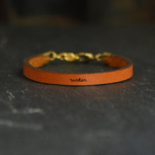 Load image into Gallery viewer, sister Engraved Leather Bracelet
