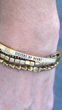 Load image into Gallery viewer, SISTERS BY HEART Stamped Bracelet
